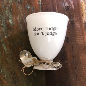Mud Pie- Fudge Pedestal Serving Set